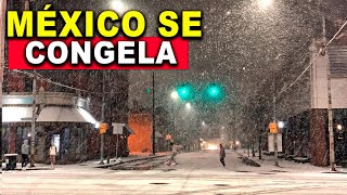 Hace 5 minutos Mira las imágenes de como México pasa por una tormenta invernal [upl. by Yeneffit164]