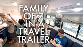 LIVING IN A TRAVEL TRAILER WITH 7 PEOPLE  LIFE UPDATES [upl. by Nauq248]