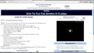 Free Florida Divorce Papers and Forms [upl. by Eladal682]