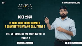 DCET 2025  Statistics and analytics Unit 11  Alora Institute  Vinod SB [upl. by Behnken965]