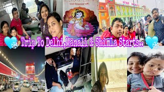 And The Journey BeginsDelhiManali amp Shimla Trip21st amp 22nd Jan Vlog vlog delhi manali shimla [upl. by Ened]