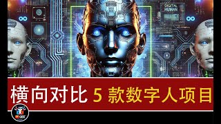 👍5款数字人项目效果对比分析，谁是最好用的数字人🟢VideoRetalking、Hallo、EchoMimic、DHlive、OpenTalker 效果横向对比🟢牛哥AI实验室 NIUGEE AI [upl. by Yrome]