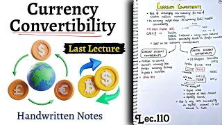 Currency Convertibility Part4  ECONOMICS  Lec110  Handwritten notes  An Aspirant [upl. by Annek471]