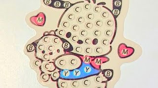 Sanrio Pochacco Diamond Painting Art Sticker [upl. by Ahearn]