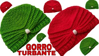 GorroTurbante para NIÑA a crochet 36 MESES paso a paso GRATIS 👒 [upl. by Ephrem102]