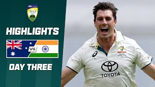 Australia v India 202425  Third Test  Day Three [upl. by Binnings147]