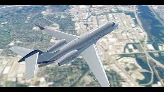 INFINITE FLIGHT Challenger 350 crossing Dallas DFW at 15000 [upl. by Ahset]