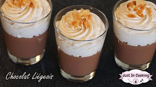 Recette des Crèmes Dessert Chocolat Liégeois [upl. by Cahan]