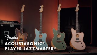 Exploring the Acoustasonic Player Jazzmaster  Fender [upl. by Esirtal]