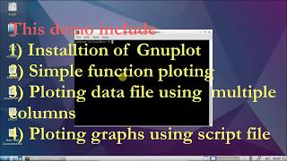 gnuplot Installation and graph plotting tutorial on  Linux  Ubuntu [upl. by Manaker]