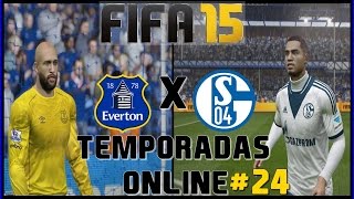 FIFA 15  Temporadas Online 24 FC EVERTON X FC SHALKE 04 [upl. by Ytak364]