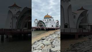 Masjid Selat Melaka  Masjid in the Beach of Malaysia 😍🌊🏝️ [upl. by Iaw517]