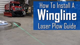 How to Install a Wingline Laser Snow Plow Guide For Municipal Plow Wings [upl. by Yelir]