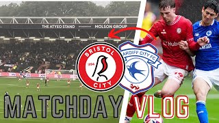 FIESTY SEVERNSIDE DERBY  BRISTOL CITY 11 CARDIFF  MATCHDAY VLOG [upl. by Myke]