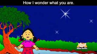 Twinkle Twinkle Little Star with Lyrics and Sing Along option [upl. by Uamak]