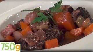 Recette de la Joue de boeuf à la vigneronne  750g [upl. by Feinstein740]