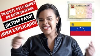 ¿QUE HACER CUANDO TE APRUEBAN LA CALIDAD MIGRATORIA PARA EL CARNET EXTRANJERÍA VENEZOLANOS EN PERÚ [upl. by Eelorac538]