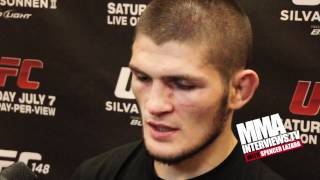 Khabib Nurmagomedov talks win over Tibau training at AKA surreal feeling being 20 in the UFC [upl. by Desiree]