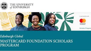 Mastercard Foundation Scholarship University Edinburgh Tips from a Current Scholar Essay Writing [upl. by Paulo]