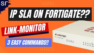 Configuring IP SLA in Fortinet is EASY  Discover Link Monitor on Fortigate [upl. by Enomrej]