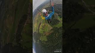 Rolling mini wing Skywalk Spiritparagliding skywalk miniwing paraglidingvideo [upl. by Ruthi]