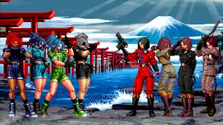 KOF Mugen Leona Heidern Team vs Whip Team [upl. by Ticknor]