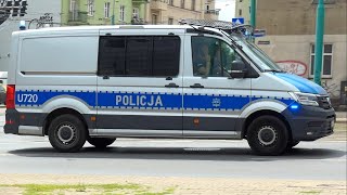 Alarmowo Policja  U720  Volkswagen Crafter  OPP Poznań [upl. by Pejsach]