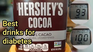 Hersheys Cocoa only 7 mgdl increase of blood sugar Review [upl. by Eesdnyl]