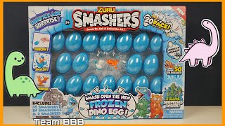 SMASHERS DINO ICE AGE Ultra RARE found Series 4 eggs 20 pack Frozen dinosaur egg slime surprise [upl. by Atinreb]