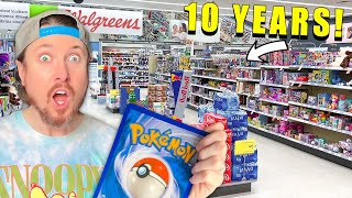 I Found 10 YEAR OLD Pokemon Cards in Walgreens opening it [upl. by Cud10]