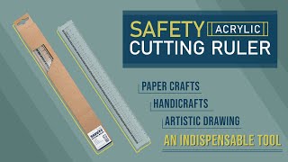 【MORNSUN】SAFETY ACRYLIC CUTTING RULER 壓克力安全切割尺 [upl. by Ennaear336]