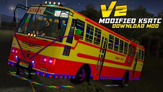 Ksrtc Modified V2 RELEASED FOR BUSSID  Download MOD  FULL LED MOD  Detailed Review  bussidmods [upl. by Aerdnak798]