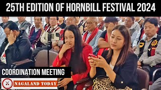 25th Edition of Hornbill Festival 2024 Coordination Meeting at Tourism Department on October 2 [upl. by Ocinemod]