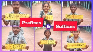 Prefix ⬅️and Suffix ➡️words in english ✅prefixes suffixes uyirummeiyum [upl. by Enelia826]