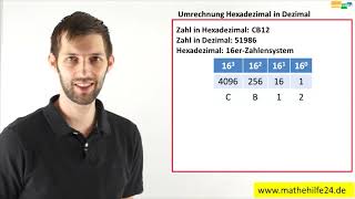 Umrechnung Hexadezimal in Dezimal umrechnen  Mathematik [upl. by Atirehc25]