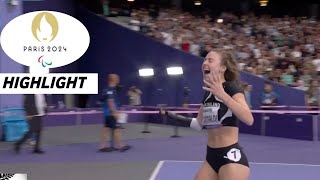 New Zealand Grimaldi Gets First  Paralympic Athletics Womens 200m T47 Final Highlights 2024 [upl. by Seravat457]