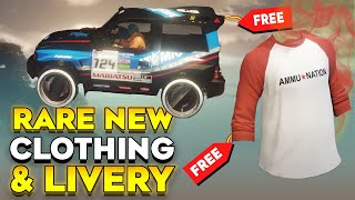 GTA 5 Online How to Unlock RARE NEW Clothing amp Livery  Ammunation Baseball Tee amp Atomic Rally Spec [upl. by Joed]