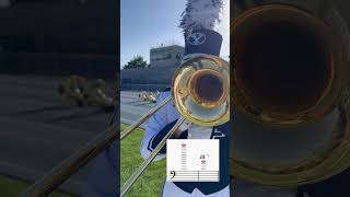 TROMBONE SCREAM TRIPLE Bb COLLEGE MARCHING BD FUN TIMES ROLL FAR fantasyfootball selfimprovement [upl. by Aeynod]