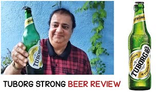 Indias Favourite Beer  Tuborg Strong Beer Review  TUBORG Beer Review in Hindi [upl. by Sheya]