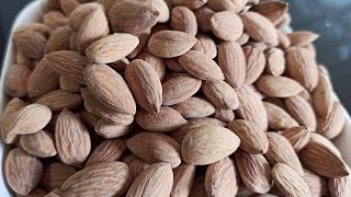 Roasted Almonds Recipe  रोस्टर बदाम👍 [upl. by Eelir936]