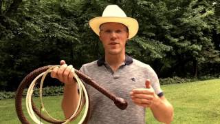 Cracking a 12 foot Bullwhip [upl. by Kass]