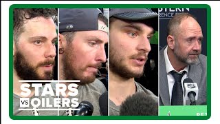 StarsOilers Game 5 postgame interviews  Tyler Seguin Matt Duchene Wyatt Johnston Peter DeBoer [upl. by Galasyn]