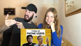 Types Of Phone Users  Jordindian REACTION [upl. by Smeaj]