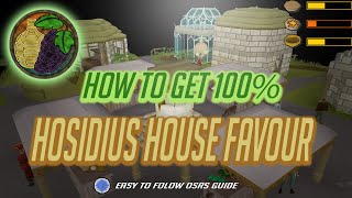 OSRS  Hosidius favour guide fastest way for 100 [upl. by Mojgan]