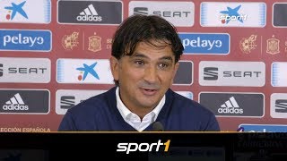 Nach 06Debakel Nationaltrainer Dalic spricht von kroatischer Schande in Spanien  SPORT1 [upl. by Kancler]