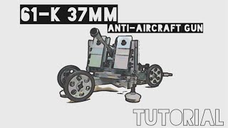 WW2 Lego Soviet 61K 37mm AntiAircraft Gun Tutorial [upl. by Latty404]