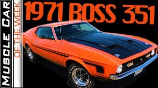 1971 Ford Mustang BOSS 351  Muscle Car Of The Week Episode 292 [upl. by Olenta]