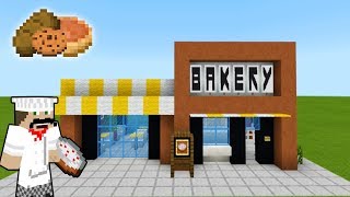 Minecraft Tutorial How To Make A Modern Bakery quot2019 City Tutorialquot [upl. by Nirra]