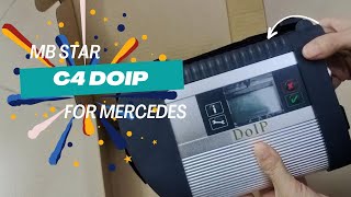 MB Connect C4 Doip Diagnostic Tool Unboxing  GETOBDTOOL [upl. by Layod]