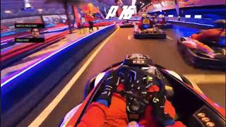 F1 driver Carlos Sainz that’s how Indoor Go Cart Racing from last To P1 [upl. by Refinneg672]